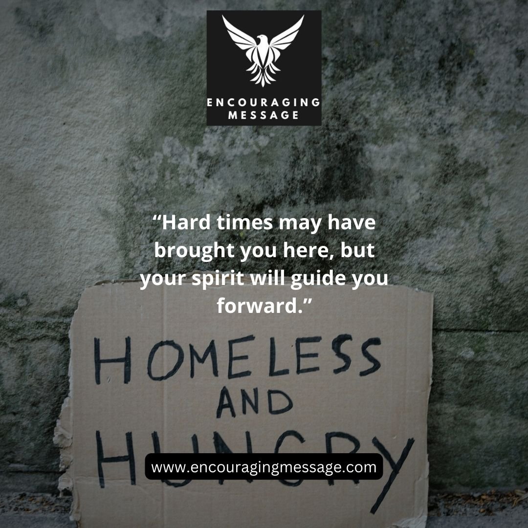 encouraging messages for the homeless image